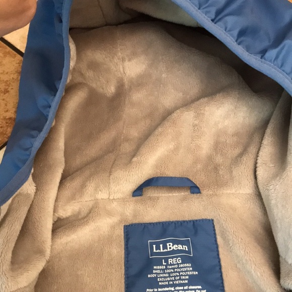 L.L. bean ladies navy blue vest fall winter soft cozy size Large lined cute - Picture 8 of 14